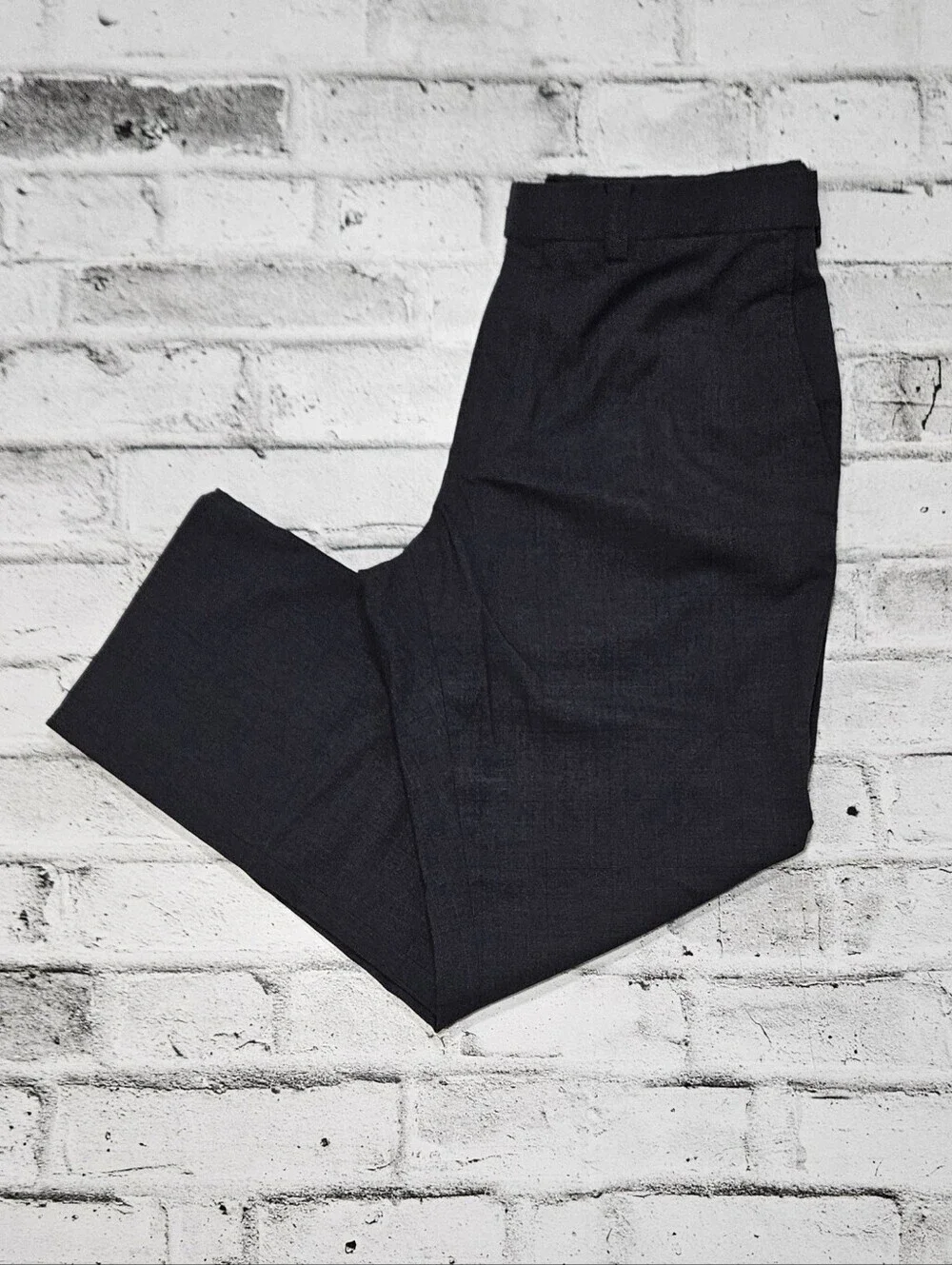 Haggar Charcoal Dress Pants Classic Fit Flat Front Men's 38